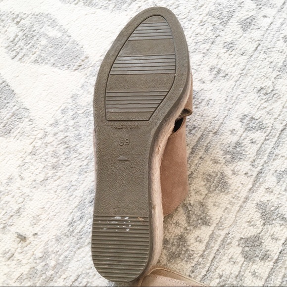 PASEART Jute Wedge Crossover Slide Sandals Size 8 - Picture 4 of 6